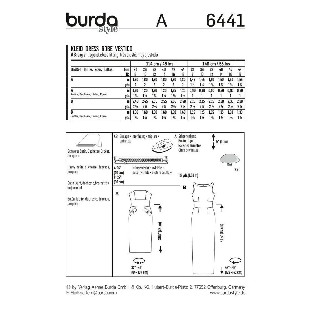Burda sewing pattern
